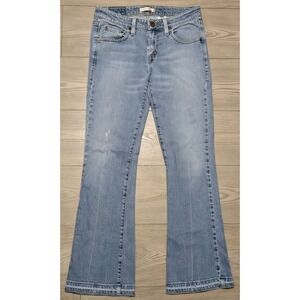 Levi's Superlow 518 Bootcut Jeans Blue Womens Juniors 7S Levis Pants